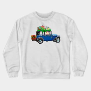 Classic Christmas Vintage Car T-Shirt Crewneck Sweatshirt